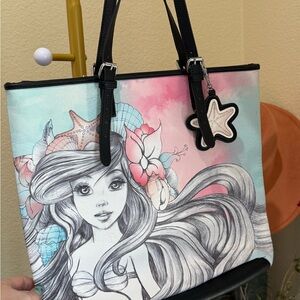 Disney boutique little mermaid purse tote bag
